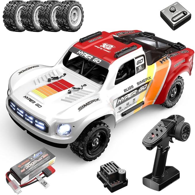 Brushless RC Car MJX Hyper Go 14211 1:14 Scale 70km/h High Speed RC Truck 4WD For Adults 4X4 Off Road RC Truck 2.4Ghz Remote CNC Chassis &amp Oil Shocks Electric Powered Fast Remote Control Car