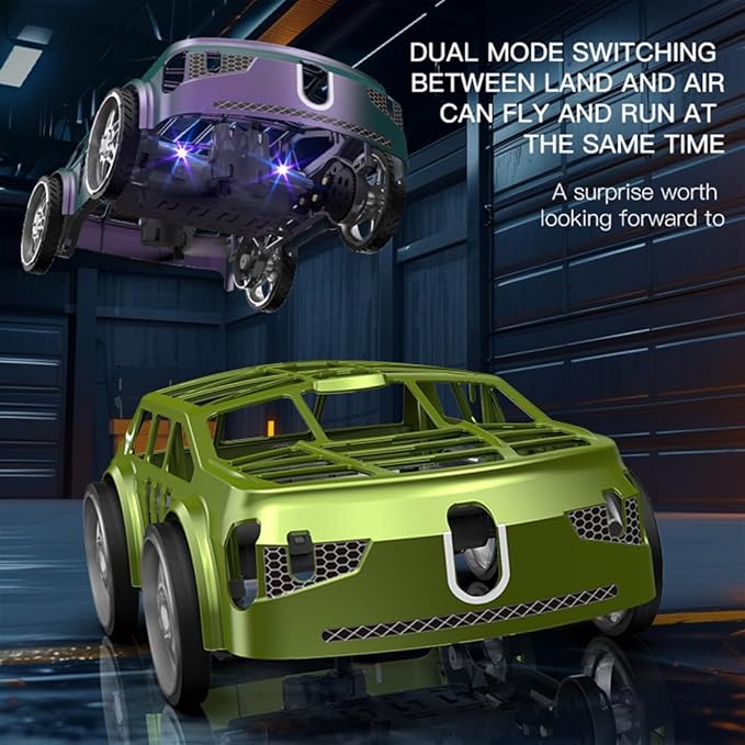 SG900PRO 2-in-1 Air-Ground Dual-Mode Remote Control Flying Car 2.4G RC Drone Car with Colorful LED Lights 2 Batteries Electric Mini RC Racing Cars for Adults Toy Gift -RTR
