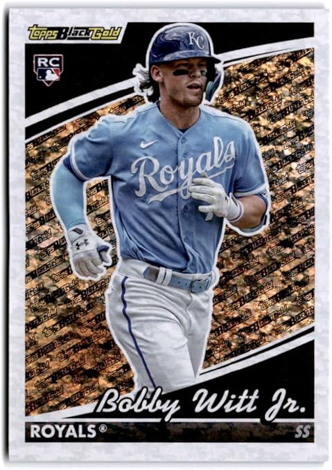 2022 Topps Update Black Gold #BG-11 Bobby Witt Jr. Kansas City Royals Rookie Baseball Card - GotBaseballCards