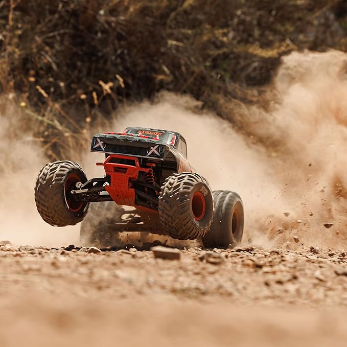 ARRMA RC Truck 1/10 Quake 223S 2WD RTR (Battery and Charger Not Included) Brushless Monster Truck Red ARA3537T1
