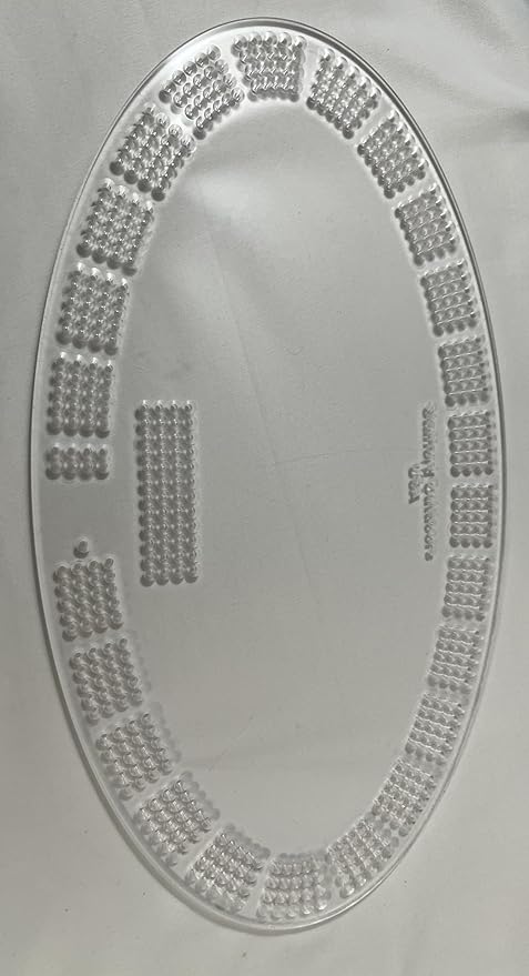 Oval Cribbage Board Template - 4 Lane USA