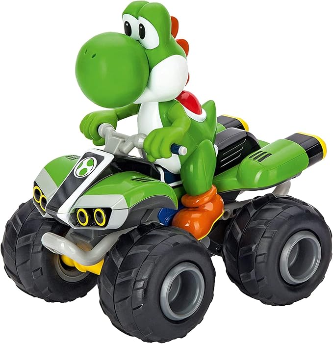 Carrera RC Nintendo Mario Kart 2.4 GHz Radio Remote Control Toy Car Vehicle - Yoshi Quad