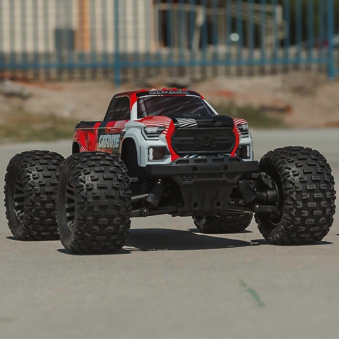 ARRMA RC Truck 1/10 Granite 4X4 223S BLX BRUSHLESS Monster Truck RTR with DSC RED ARA4302V4T2