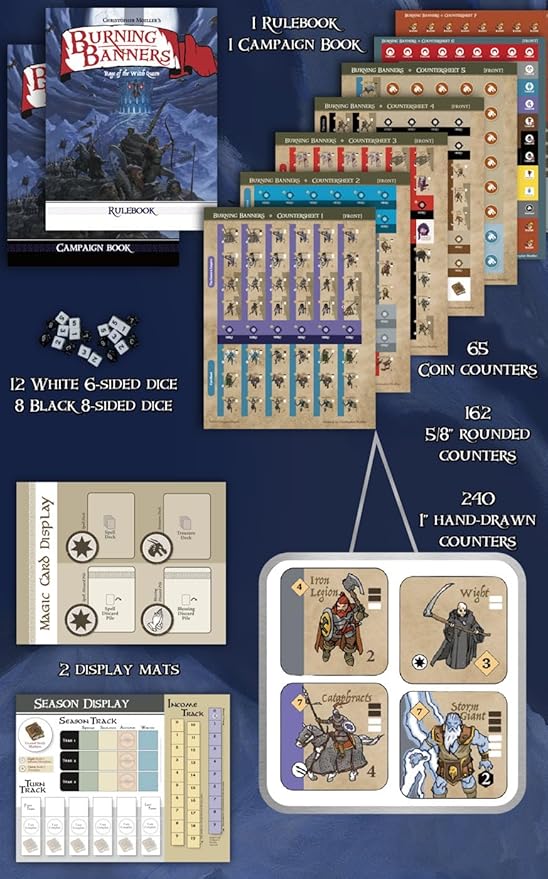 Compass Games Burning Banners: Rage of The Witch Queen Board Game