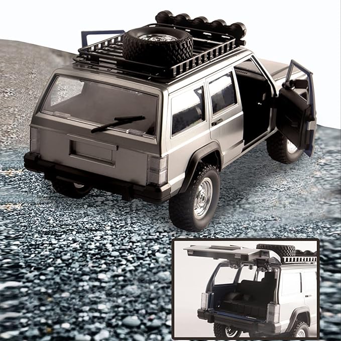 GoolRC RC Rock Crawler 1:12 Scale Remote Control Car 2.4Ghz 4WD Off Road RC Truck All Terrains Climbing Vehicle RC Car Gifts for Adults Include 2 Batteries (Blue)