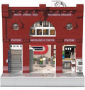 General Jim's London Underground Brickadilly Circus Two Floor 1836 PieceCity Modular Building Block Brick Street View Model Toy Set - for Teens and Adults