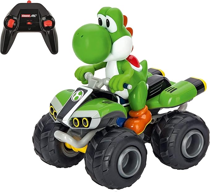 Carrera RC Nintendo Mario Kart 2.4 GHz Radio Remote Control Toy Car Vehicle - Yoshi Quad