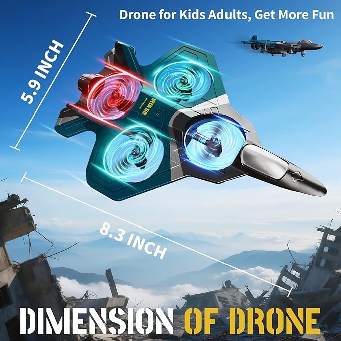 RC Planes with 3 Batteries for Kids Adults Foam Remote Control Airplane Jet Helicopter Drone Toys for Kids Adults 8-12 12-16 Remote Control Plane Airplane Toys with Led Lights