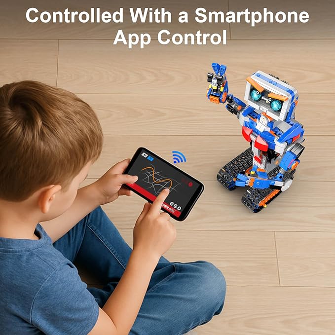 PIKARO Robot Robotics for Kids Ages 8-12 Boys Girls with App &amp Remote Control stem Toys for Boys Age 8-13 Build Your Own Robot STEM Building Sets Toys Birthday (623 PCS)