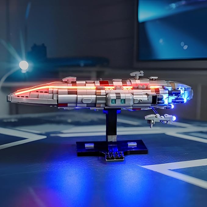 BrickBling LED Light Compatible with Lego Home One Starcruiser Creative Lighting Kit Compatible with Lego 75405-No Model Included