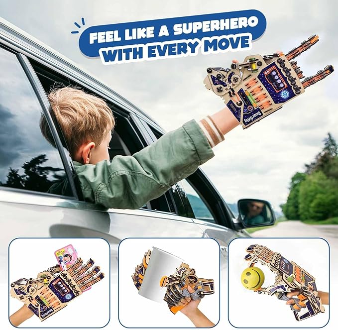 Smartivity DIY Robotic Mechanical Hand STEM Toy for Kids 8-14 Years Old | Parents Choice Award Winner I Birthday Gift for Kids | Engineering Kit for 8 9 10 11 12 13 14 Years Old Boys &amp Girls