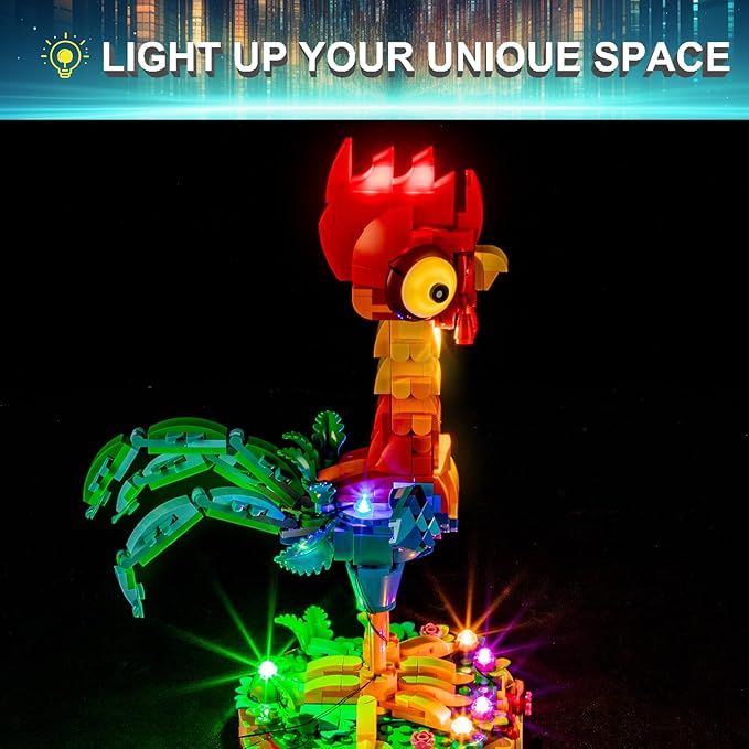 LED Light Kit for Lego 43272 Heihei Set Compatible with Lego 43272 Heihei Building Blocks Model(Not Include Blocks Set)