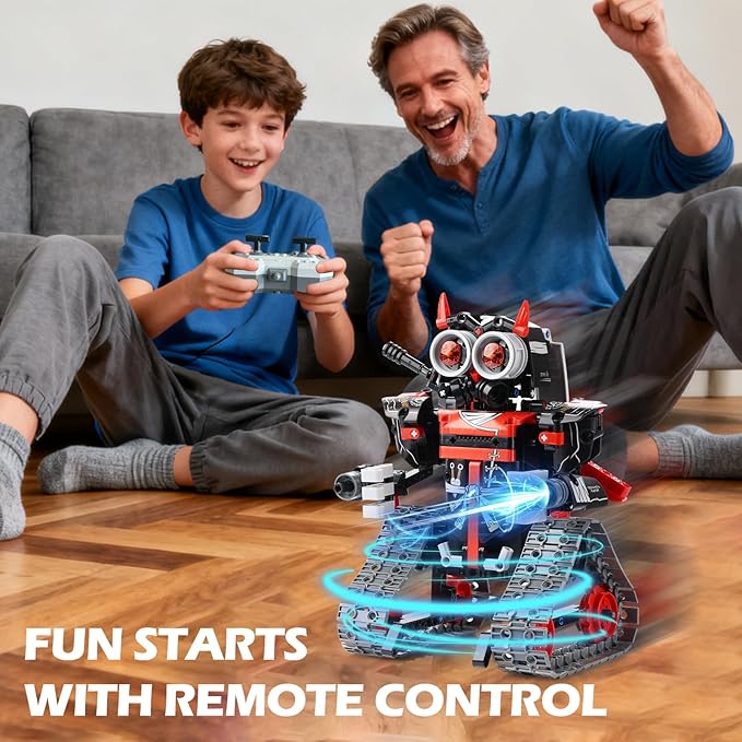 MagicKidz Robot Building Kits for Kids - STEM Birthday Gifts for 6 7 8 9 10 11 12+ Year Old Boys - 3 in 1 Robotics Toy with APP &amp Remote Control Coding Educational DIY Science Project