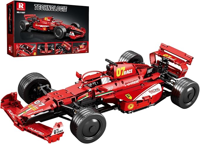 Reobrix F1 Cars Building Sets for Adults Technical Formula 1 Model Car Kits Cool 1:8 Scale Race Car Model Display for Home or Office Decor Collectible Gifts for F1 Fans (928 PCSStatic Version)