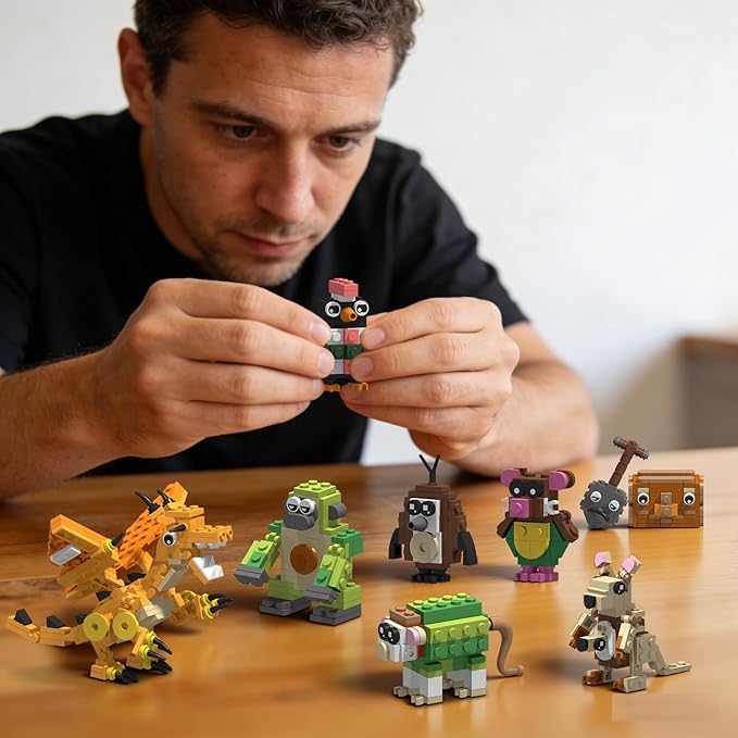 Italian Brain Rot Unique Cartoon Characters Building Blocks 9 in 1 Educational &amp Entertaining Gift Idea for Kids Teens &amp Adults