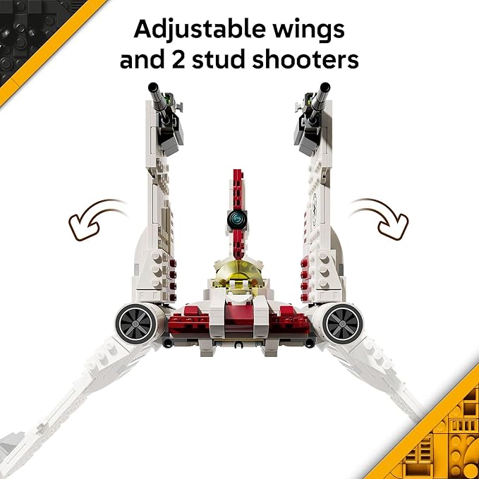 LEGO Star Wars: The Clone Wars V-19 Torrent Starfighter Building Toy - Pretend Play Set for Boys &amp Girls Ages 9+ - Starship Model Kit W/ 3 Minifigures - Gift Idea for Birthdays - 75432