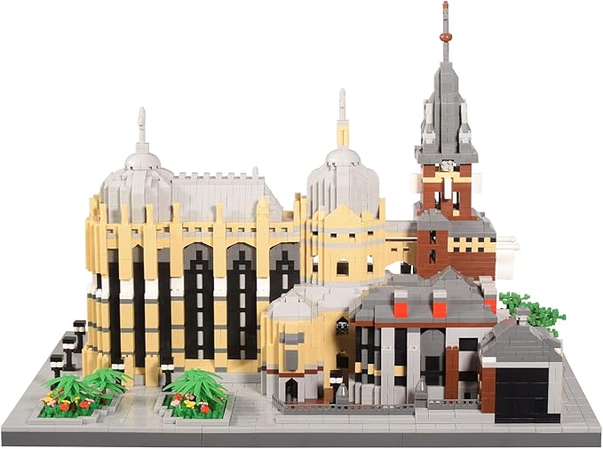 Micro Building Blocks Set Germany Medieval Aachener Dom Model Building Kit 6650 PCS Construction Model for Adult and Teens