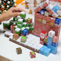 150PCS Magnetic Tiles Christmas Building Set STEM Sensory Toys with Santa &amp Reindeer Figures for Kids Ages 3-12 Gift Educational Magnetic Blocks for Toddler Boys Girls