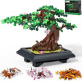 Bonsai Tree Building Sets - 4 in 1 Four Seasons Bonsai DIY Building Blocks Toy Artificial Bonsai Tree Plants for Home Decor Table Desk Office - Christmas Day Gift for Kids and Adults