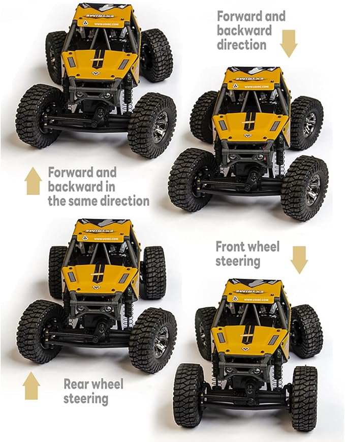 TOUCAN RC HOBBY US in Stock UDI RC UCX2405PRO 1/24 4x4 RC Rock Crawler Model Brushless Motor ESC Radio Controlled Off-Road Vehicles RTR Car attery for Ages 14+