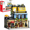 ENJBRICK Flowers City Hotel House Building Kit for Adutls Creator Building Toy Set with Apartmant and Shops for Girls and Adults 1464 pcs