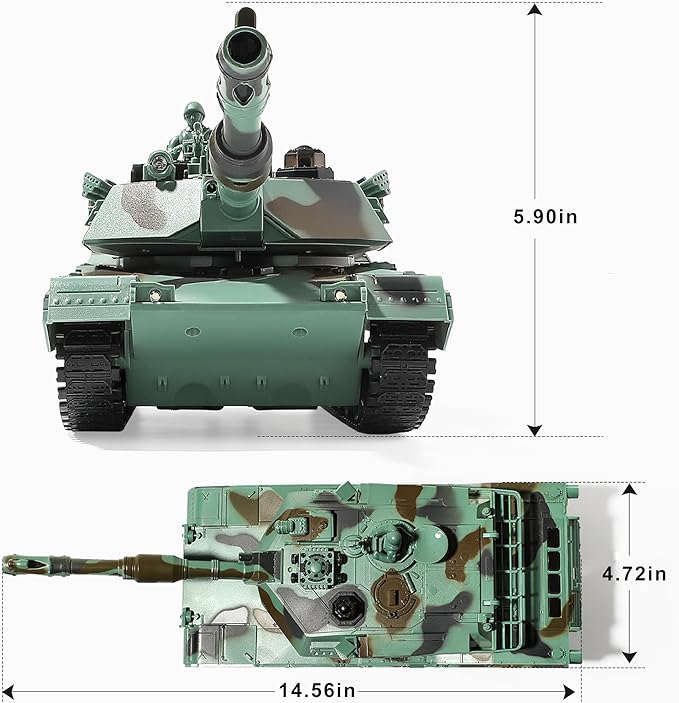 RC Tank US M1A2 Abrams Remote Control Tank Toy 1:28 Scale 2.4GHz RC Military Vehicles with Realistic Sounds Army Toys for Boys Kids &amp Adults