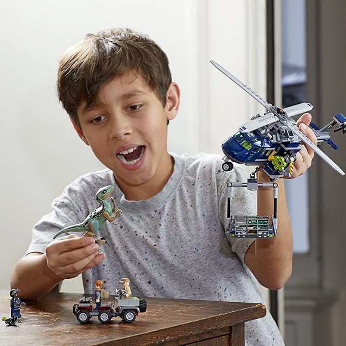 LEGO Jurassic World Blue's Helicopter Pursuit 75928 Building Kit (397 Pieces)