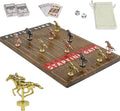 HOROW Horse Racing Game - Wooden Horse Race Board Game with 11 Luxury Metal Horses 2 Dice and 2 CardsFast-Paced Strategic for Family Night and Party - Perfect Birthday&ampHoliday Gifts