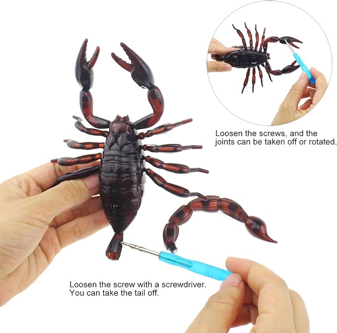 Tipmant Simulation RC Scorpion Remote Control Animal Vehicle Car Electric Scary Prank Toy Halloween Kids Birthday Gift