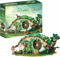 Bag End Dwarf Hole Building Blocks Set (1088 PCS) - 35x27x15cm Model with Interior LED Light Working Doors - Collectible Display Cabin blokcs