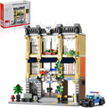 City Police Station Building Sets for Adult with Police CarThree Floor Police Station Toys with LightsGift Idea for Adults and Boys 14+ (1446 PCS)