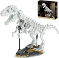 FERURE Dinosaur Fossils Building Set Creative Tyrannosaurus Skeleton Building Toys with Bracket for Boys &amp Girls 14+ Dino Toys Glow in The Dark Office/Home Decoration (435 Pieces)