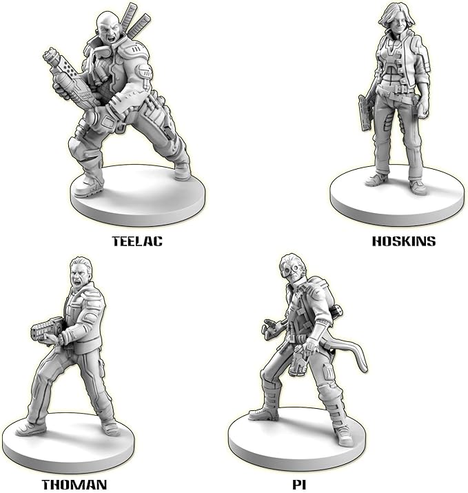Battle Systems BSGCSE006 Core Space - Poseidon Crew - Sci Fi Miniature Game - Multi Level Tabletop War Game Board - Wargaming 40K Universe