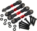 Pull Rod Linkage Compatible with 1/10 Traxxas 4-Tec Upgrade Drift Ford Mustang Replace Rc Car Aluminum Alloy Part Replace(Red)