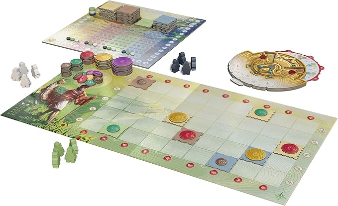 Sit Down! Tiwanaku - Sit Down! Strategy Board Game Deduction Exploration Optimization Pachamama Mother Earth Wheel Play Solo Mode Or with Up to 4 Players 30-60 Minute Play Time for Ages 14+
