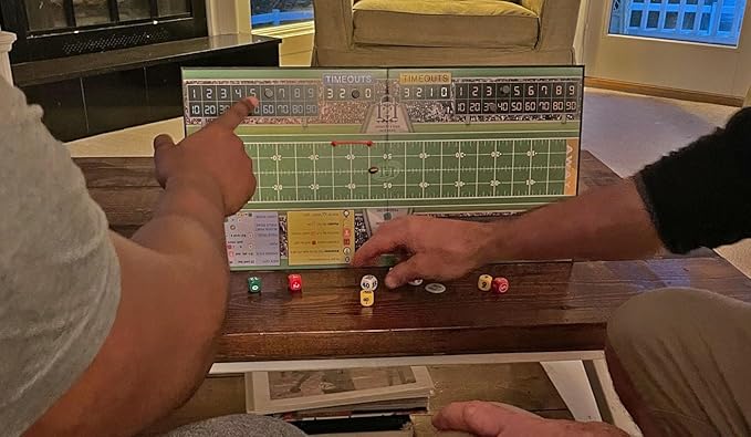 R&ampR Games 1st &amp Roll Football Board Game for Adults and Kids Ideal for Family Night
