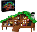 Folk Cabin Building Set Folk House Compatible with Lego Forest Cabin House Building Creative Collection Toys Mysterious Cabin ModelChristmas Birthday Gifts for Girls Adult (664 PCS)
