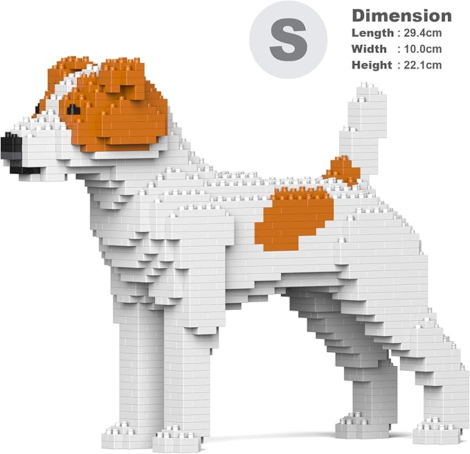 JEKCA Jack Russell Terrier 01S-M01 | Dog Plastic Building Blocks | Age 14+