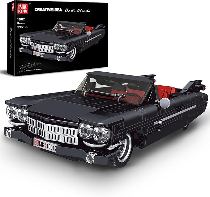 Mould King Sports Car Building Block Kits MOC Classic Car Model Kit Supercar Racing Model Building Sets Authentically Detailed Build and Display Model for Home or Office Décor (1245+ Pieces)