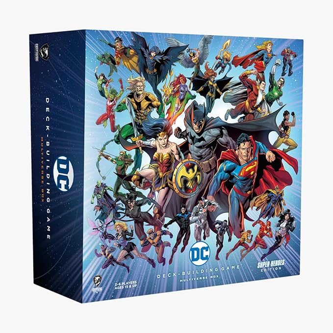 Cryptozoic Super Heroes Edition DC Comics Deckbuilding Game Multiverse Box