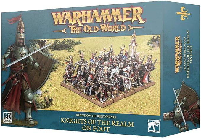 Warhammer Games Workshop The Old World: Kingdom of Bretonnia - Knights of The Realm on Foot Black