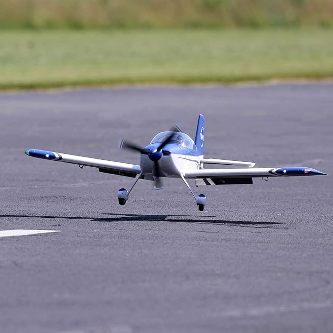 E-flite RC Airplane RV-7 1.1m BNF Basic Transmitter Battery and Charger Not Included with Safe Select and AS3X EFL01850