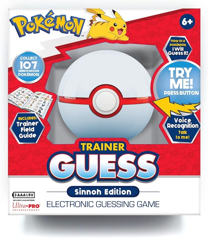 Ultra Pro Pokémon Trainer Guess Sinnoh Toy - Guess That Pokémon! Fun for Board Game &amp TCG Fans - Magic The Gathering Card Binder - Challenge Friends &amp Family!