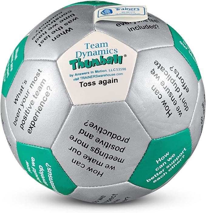 Trainers Warehouse 6 Thumball Collection 32 Prompts for Conversation Team Building Relationship and Training