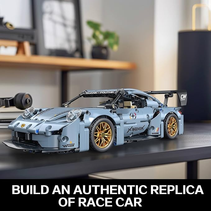 Sports Race Car Building Set Kit for Boys &amp Adults 1:14 MOC Toys Racing Model Car Kits Birthday Gift for Boys Kids Age 8-14 12-16