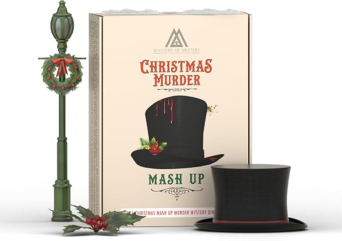 Masters of Mystery Victorian Christmas Murder Mystery Dinner Party Game – Holiday Whodunnit Party Game for Adults – 4–20 Players