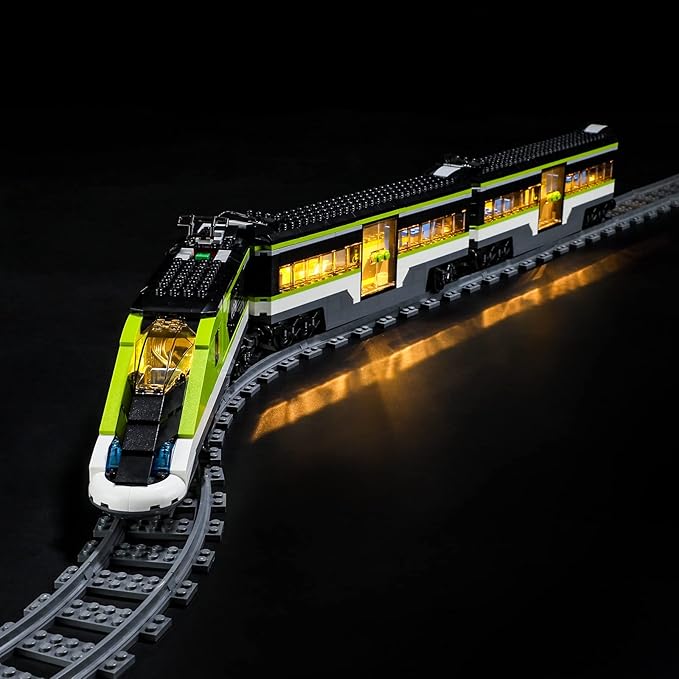 YEABRICKS LED Light for Lego-60337 City Express Passenger Train Building Blocks Model (Lego Set NOT Included)