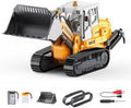 Adult Metal Mini Remote Control Loader Featuring a Lever-Driven RC Digging System Comes with Two Batteries and a Carrying case Making it an for Model Enthusiasts and Children