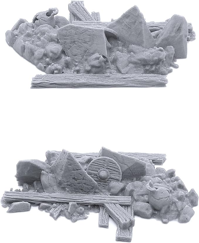 EnderToys Urban Rubble - DND Terrain - 32mm Scenery for Tabletop Miniatures