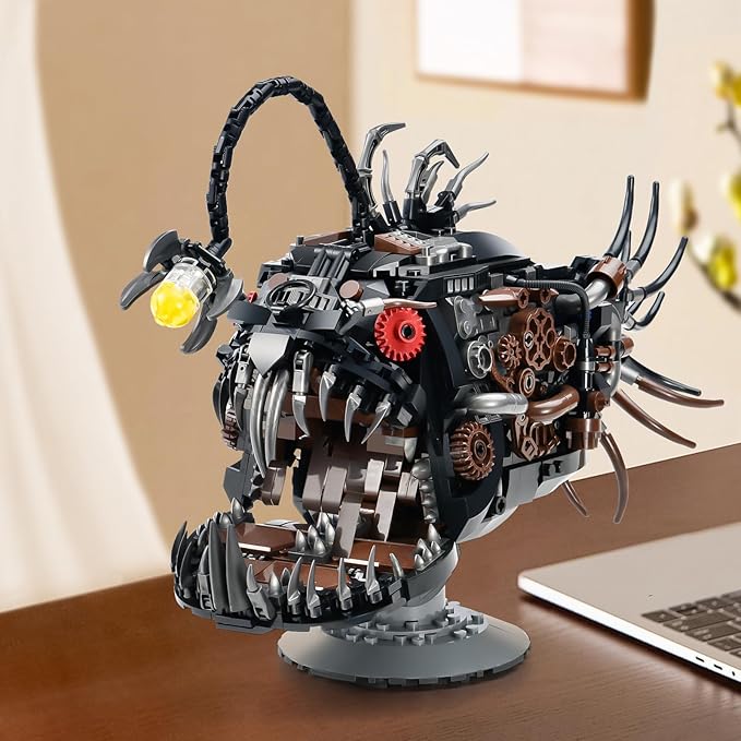 Mechanical Fish Building SetsOcean Animal Collection ToyAdults Home or Office DecorSTEM Building Gift for Teens Boys and Girls 8-14 (1038PCS)